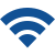 Wi-Fi symbol on a blue background